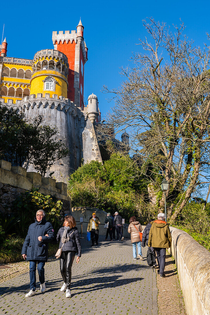 Park und Nationalpalast von Pena (Palacio de la Pena), Sintra, Portugal