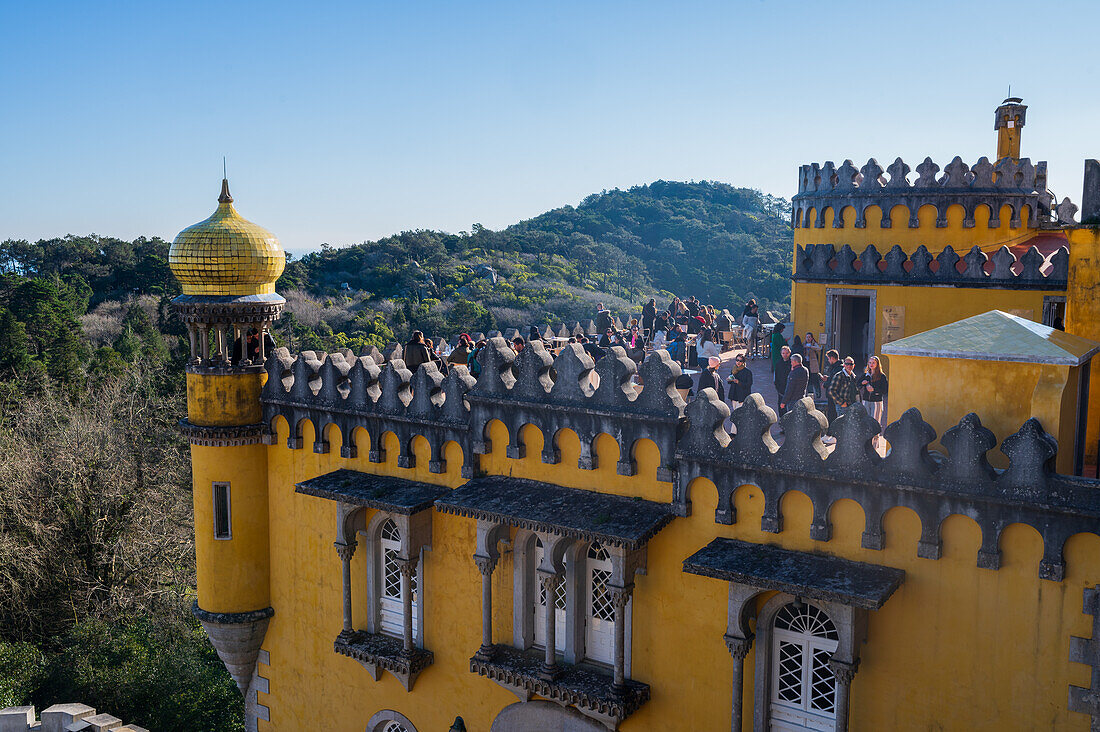 Park and National Palace of Pena (Palacio de la Pena), Sintra, Portugal