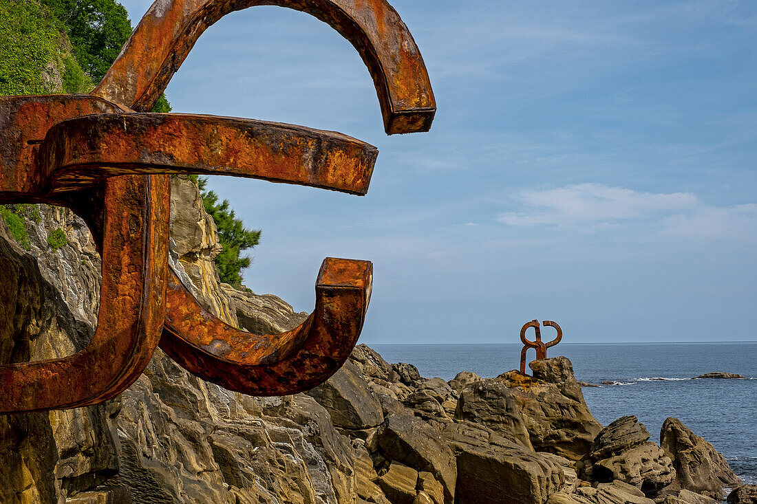 The el Peine del Viento sculpture by Chillida, in San Sebastian, the Basque Country.