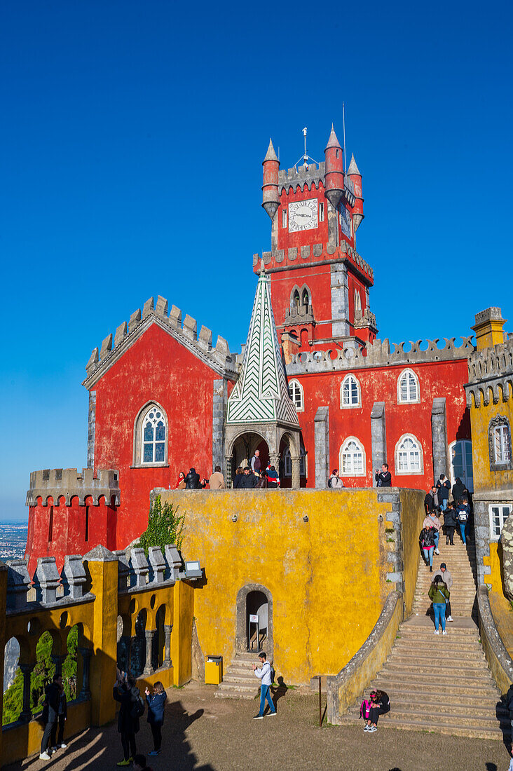 Park and National Palace of Pena (Palacio de la Pena), Sintra, Portugal