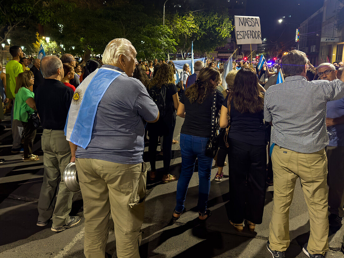 March on the Day of Remembrance for Truth and Justice in the Plaza 25 de Mayo in San Juan, Argentina. It is in remembrance of the victims of Argentina's Dirty War in which thousands of opponents of Argentina's military dictatorship disappeared.