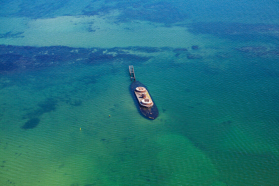 Aerial view of HMAS Cerberus at Black Rock, Victoria, Australia