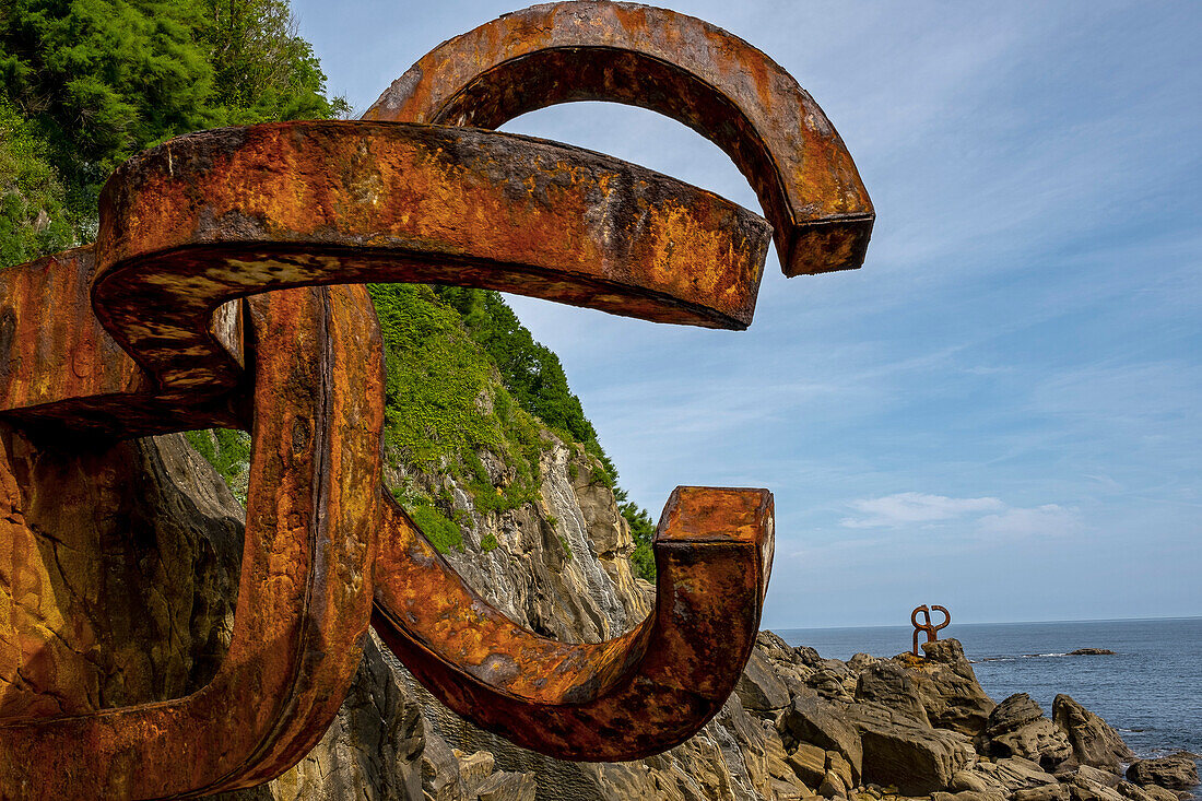 The el Peine del Viento sculpture by Chillida, in San Sebastian, the Basque Country.