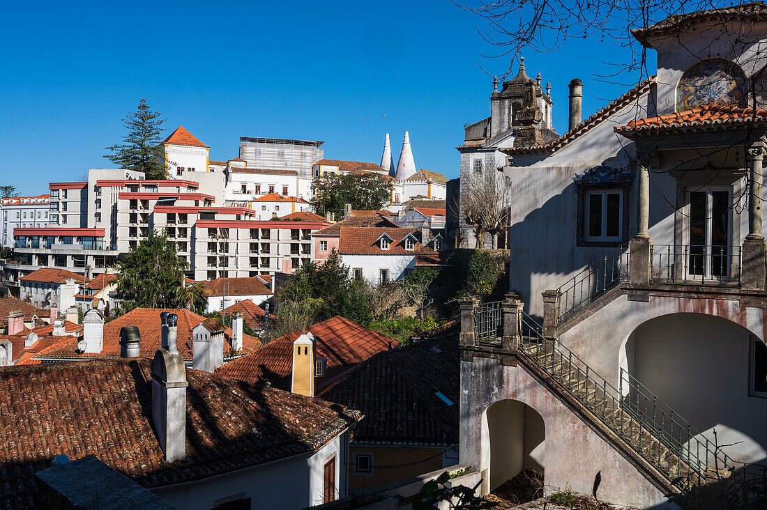Skyline and architecture of Sintra, Portugal