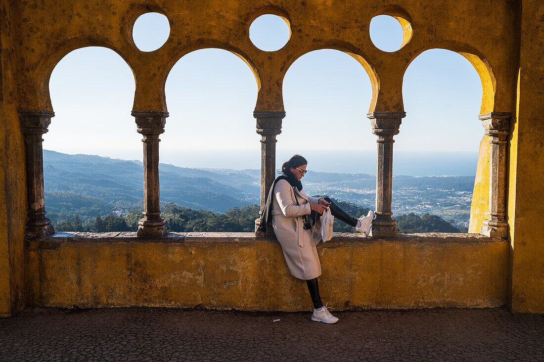 Park und Nationalpalast von Pena (Palacio de la Pena), Sintra, Portugal