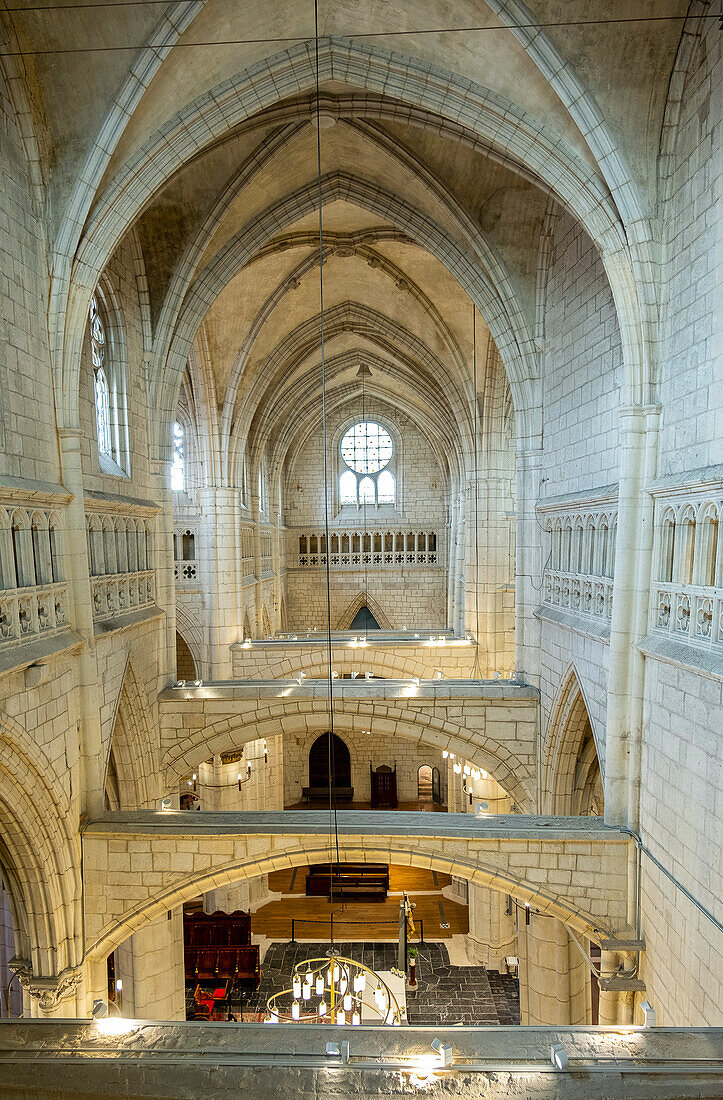 Querschiff, Catedral Vieja, oder Catedral de Santa Maria, Vitoria, Gasteiz, Álava, Baskenland, Euskadi, Euskal Herria, Spanien