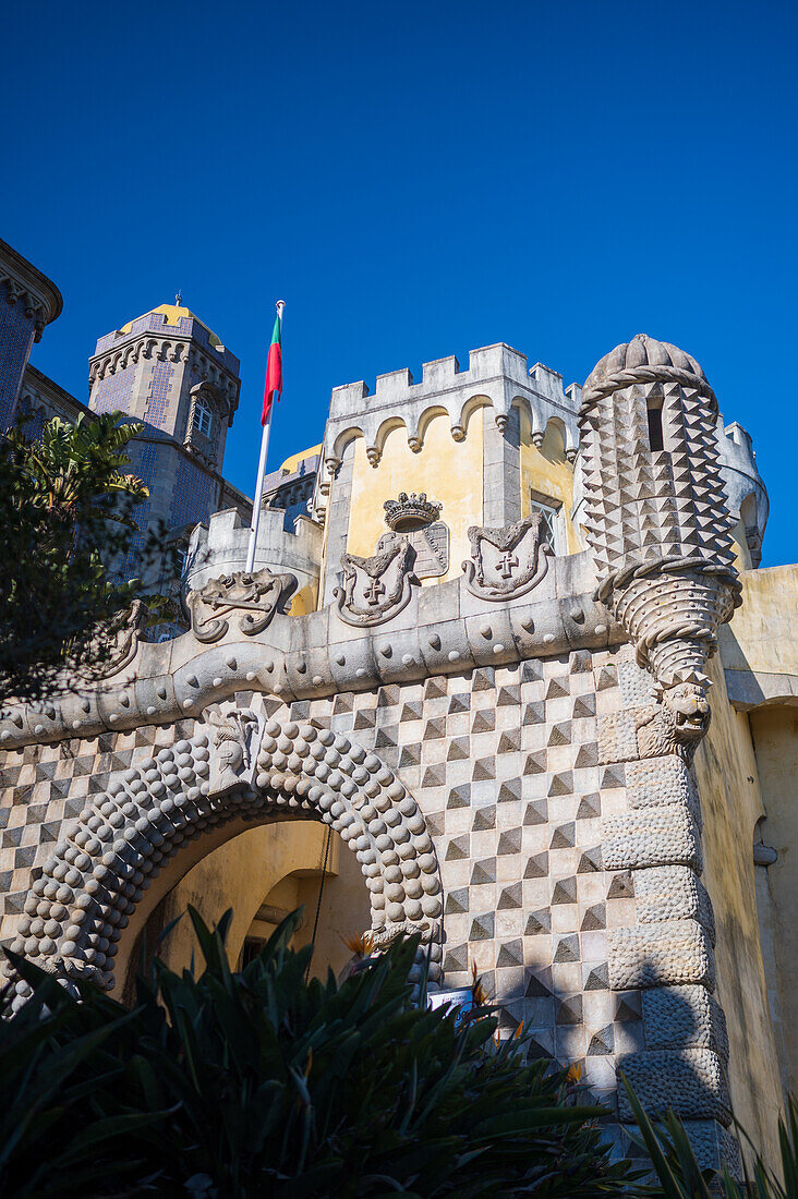 Park und Nationalpalast von Pena (Palacio de la Pena), Sintra, Portugal