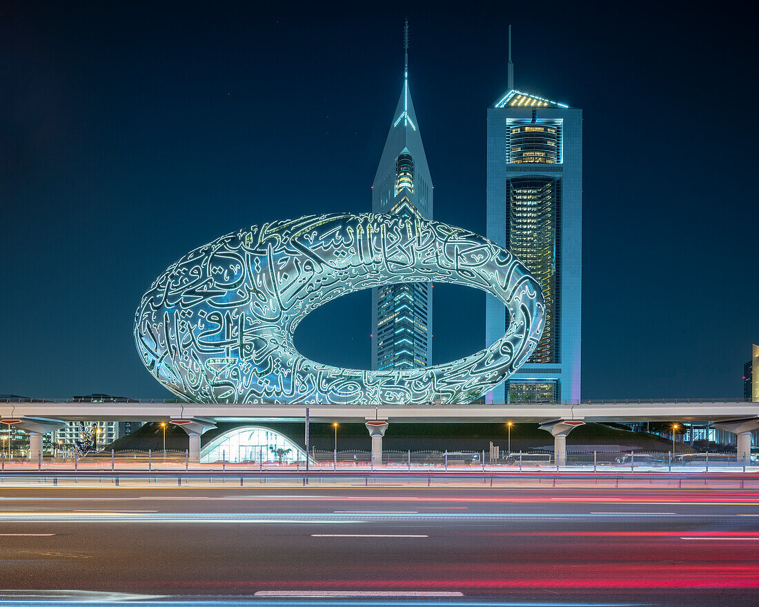 Museum der Zukunft, Sheikh Zayed Road, Stadtzentrum, Dubai, Vereinigte Arabische Emirate, Naher Osten