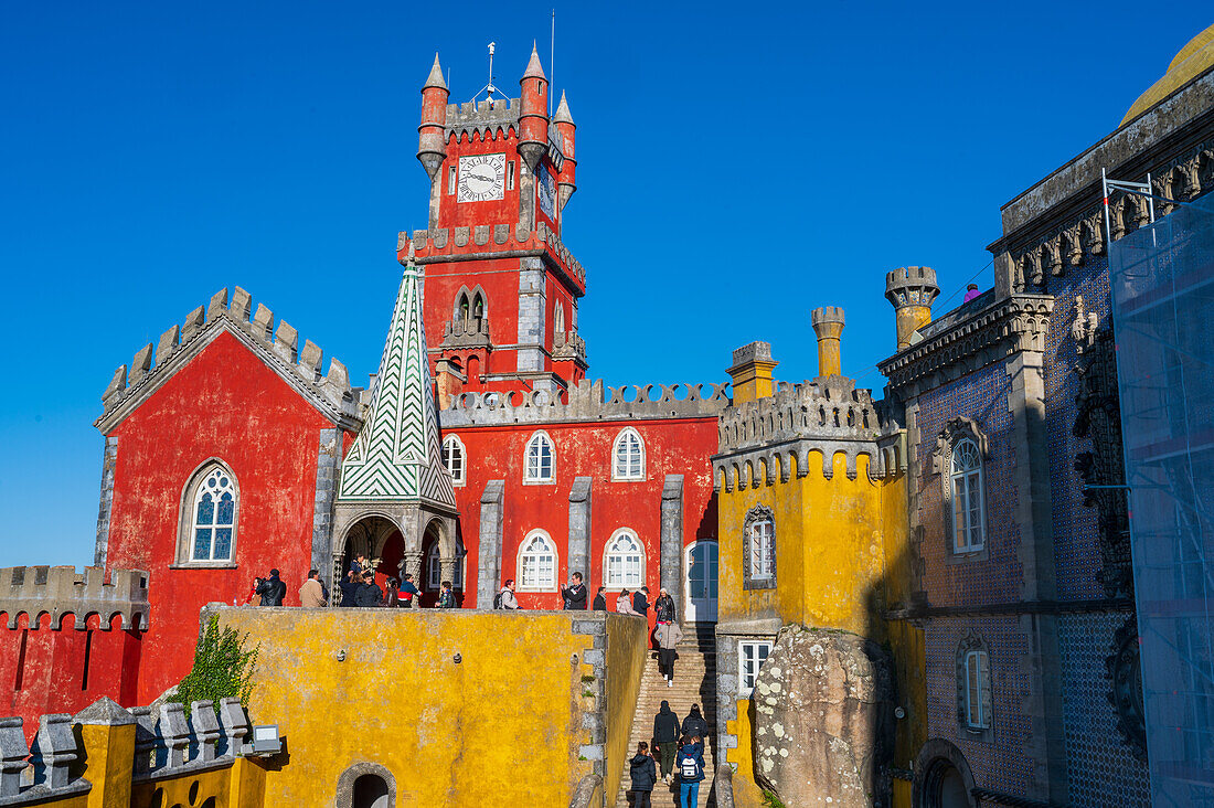 Park and National Palace of Pena (Palacio de la Pena), Sintra, Portugal