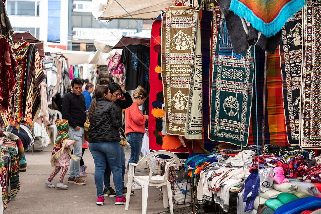 Otavalo-Markt, Imbabura, Ecuador, Südamerika