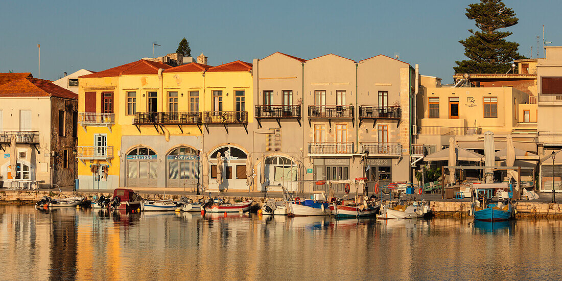 Venezianischer Hafen, Rethymno, Kreta, Griechische Inseln, Griechenland, Europa