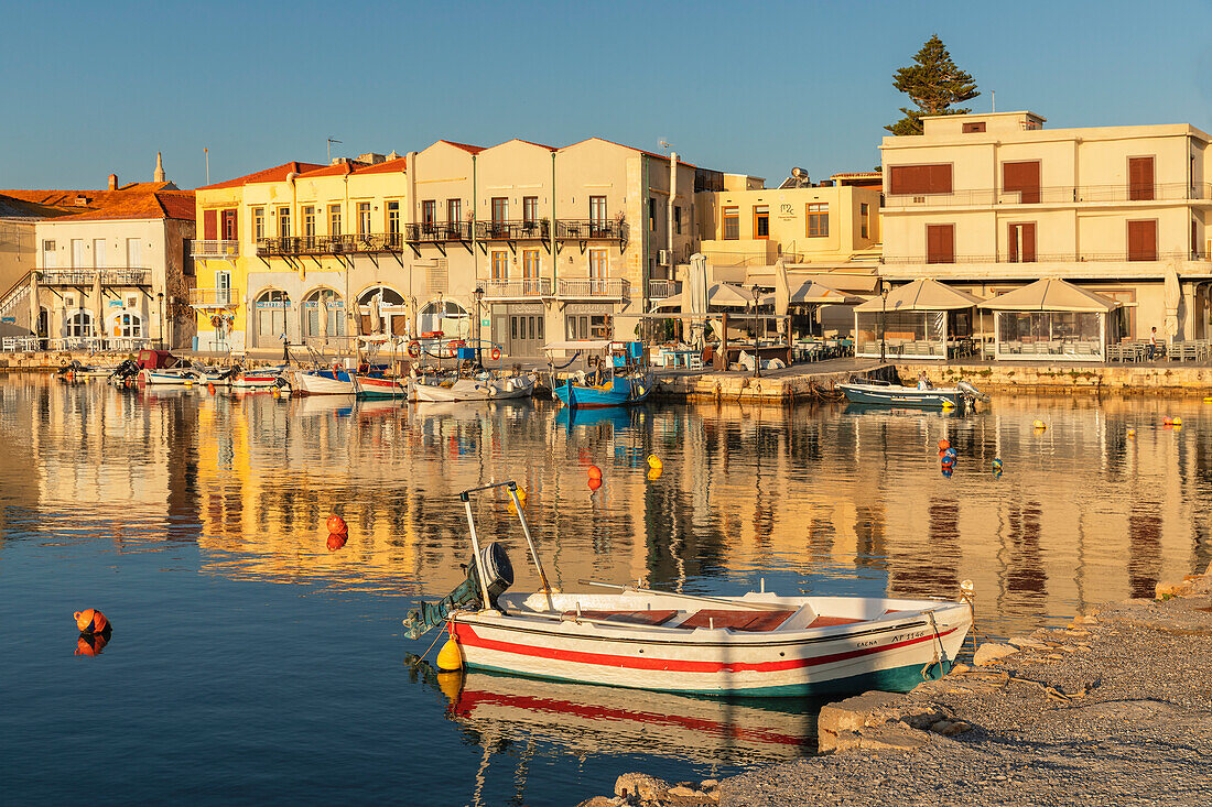 Venezianischer Hafen, Rethymno, Kreta, Griechische Inseln, Griechenland, Europa