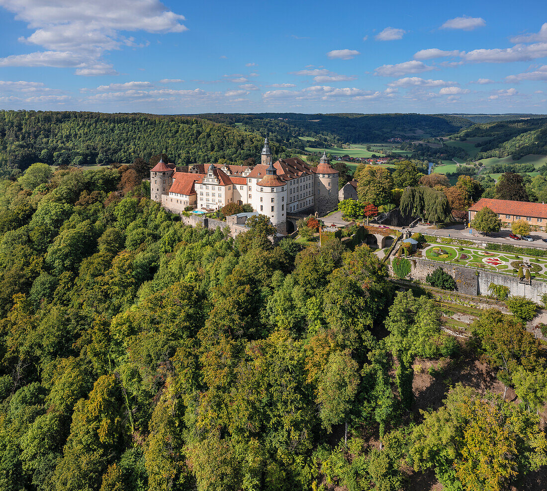 Schloss Langenburg, Langenburg, Hohenlohe, Baden Württemberg, Deutschland, Europa