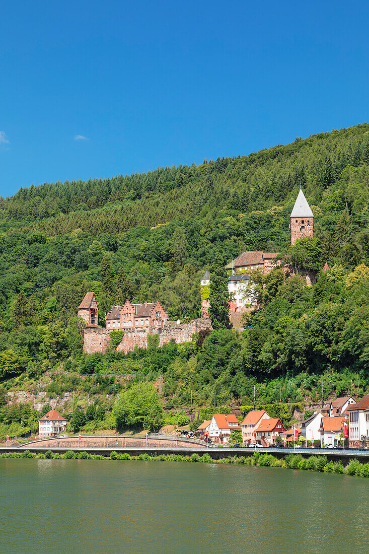 Zwingenberg Castle, Neckartal Valley, Odenwald, Burgenstrasse, Baden-Wurttemberg, Germany, Europe