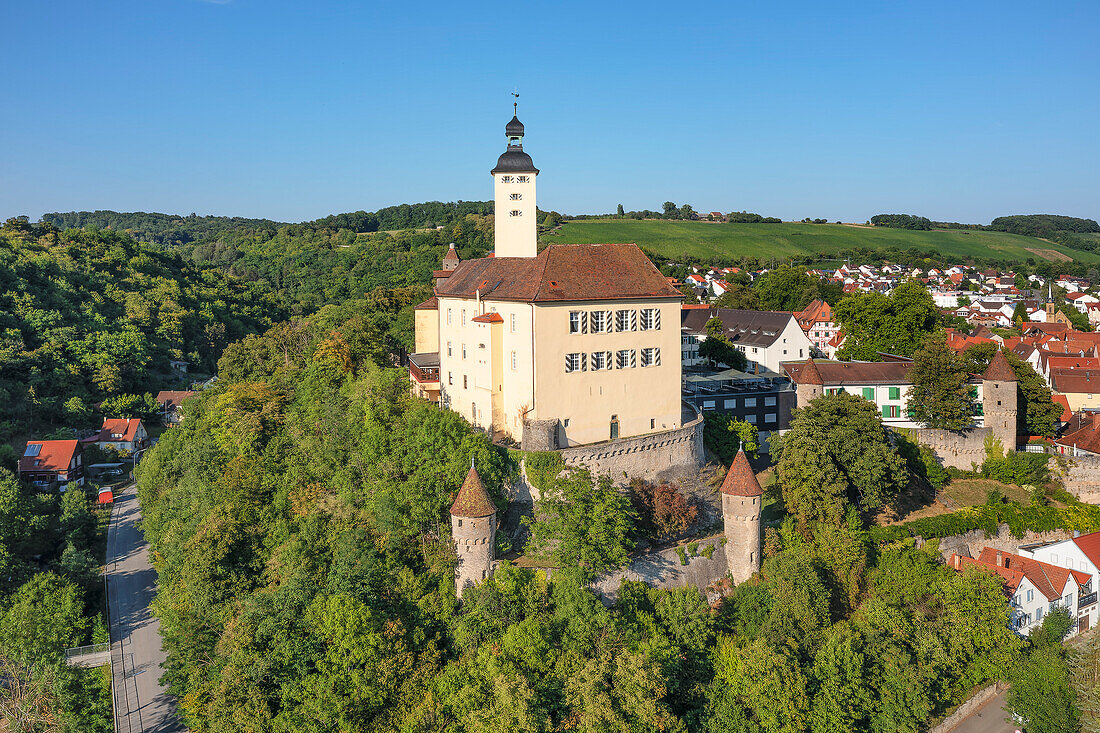 Burg Horneck, Gundelsheim, Neckartal, Odenwald, Burgenstraße, Baden-Württemberg, Deutschland, Europa