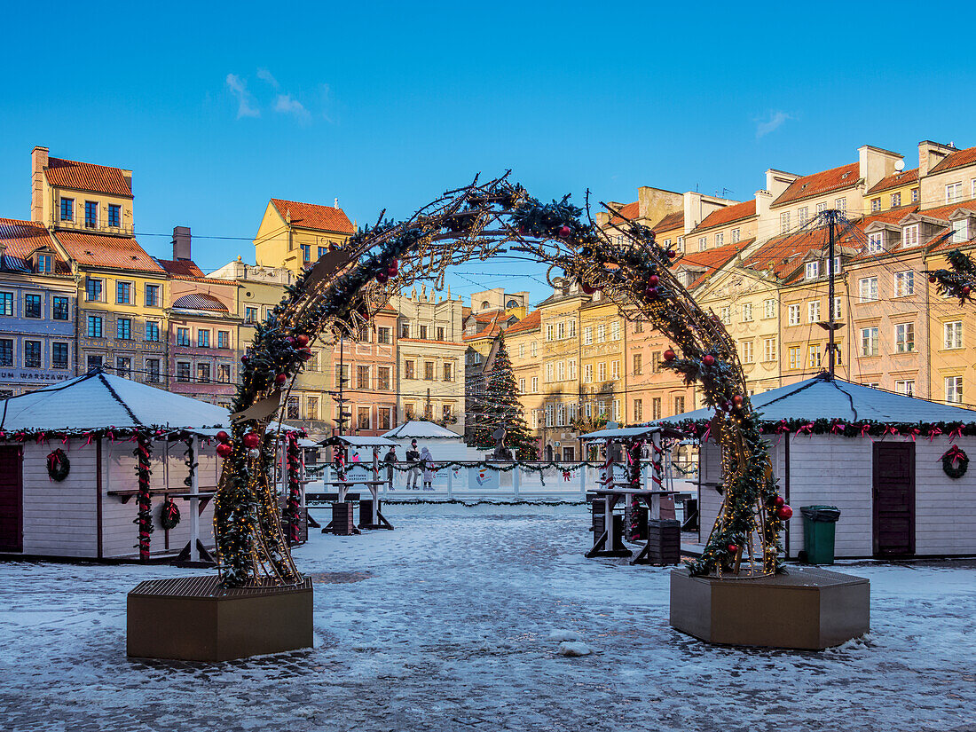 Old Town Main Market Square, UNESCO World Heritage Site, Warsaw, Masovian Voivodeship, Poland, Europe