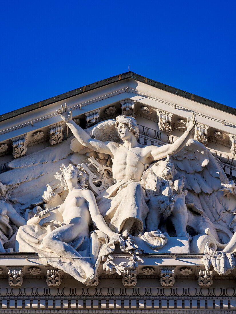 Zacheta Nationale Kunstgalerie, Detailansicht, Warschau, Woiwodschaft Masowien, Polen, Europa