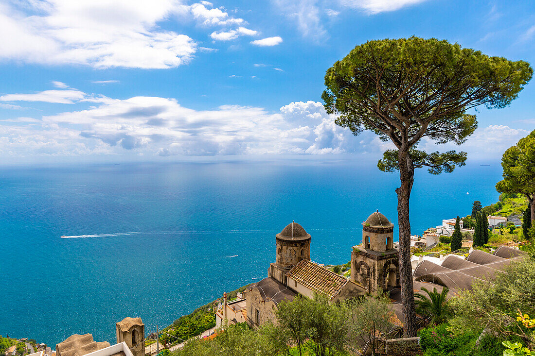 Blick von Ravello, Amalfiküste (Costiera Amalfitana), UNESCO-Welterbe, Kampanien, Italien, Europa