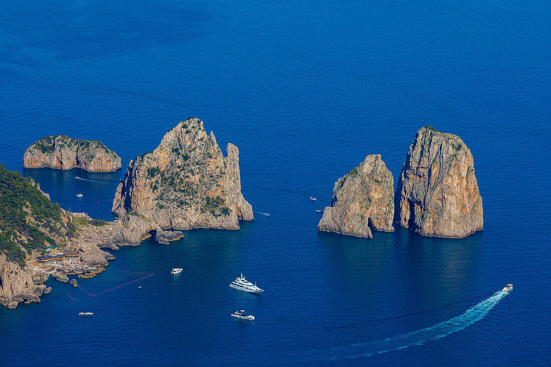 Faraglioni, Island of Capri, Campania, Italy, Europe