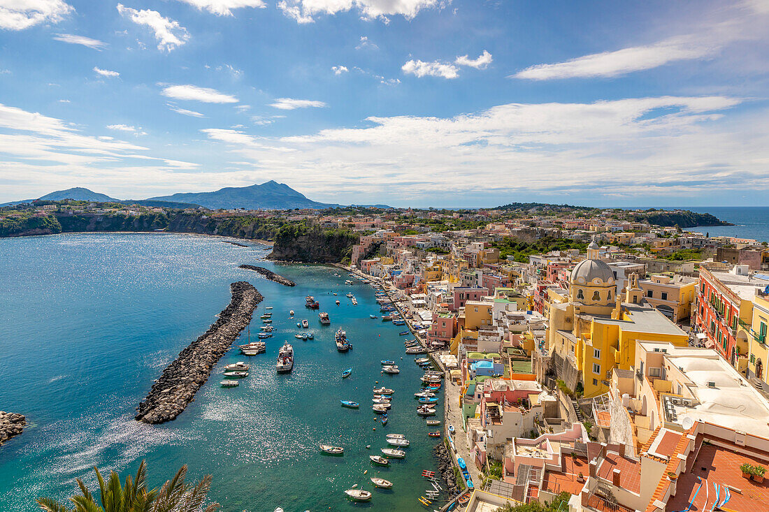 Marina di Corricella, Procida, Flegrean Islands, Campania, Italy, Europe