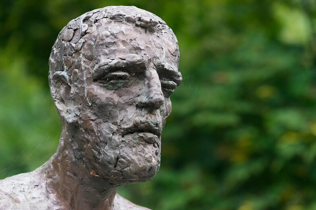 Detail der Statue am Denkmal für die Opfer des Kommunismus, Prag, Böhmen, Tschechische Republik (Tschechien), Europa
