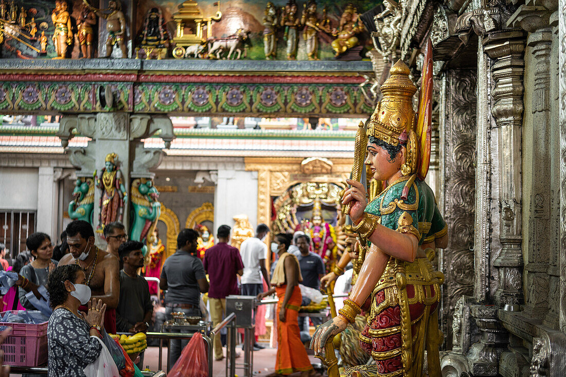 Sri Veeramakaliamman Hindu Temple, Little India, Singapore, Southeast Asia, Asia