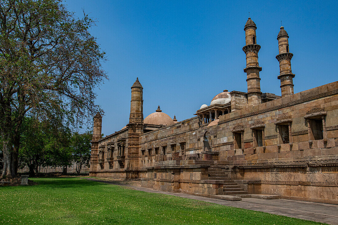 Jami Mosque, Champaner-Pavagadh Archaeological Park, UNESCO World Heritage Site, Gujarat, India, Asia
