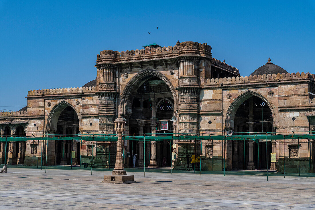 Jama-Moschee, UNESCO-Weltkulturerbe, Ahmedabad, Gujarat, Indien, Asien