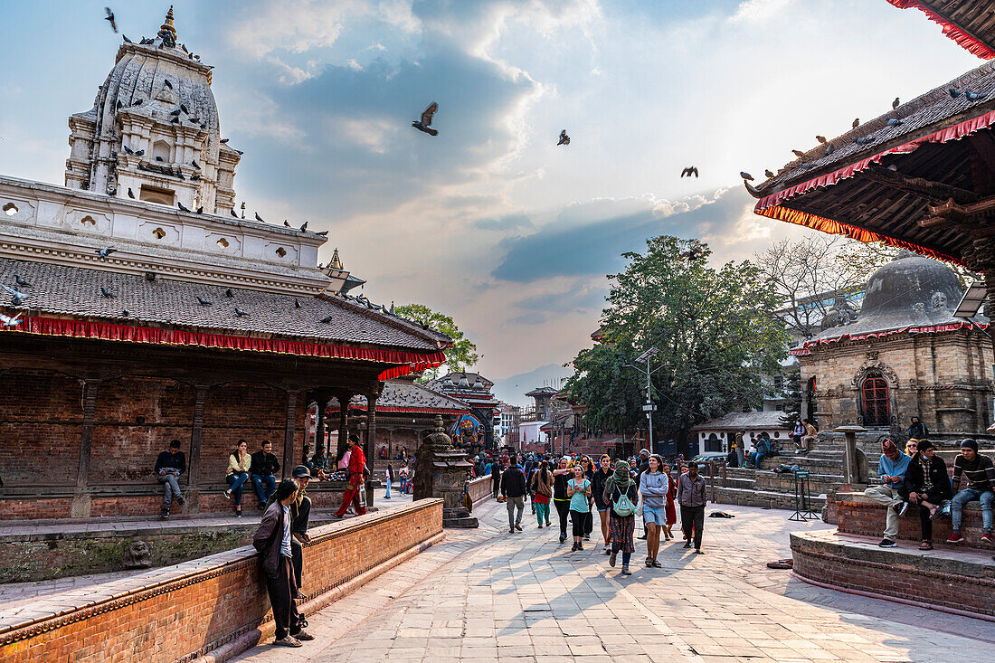 Temples, Durbar Square, UNESCO World Heritage Site, Kathmandu, Nepal, Asia