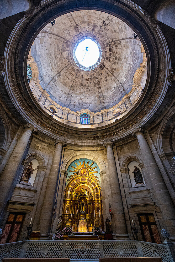 Innenraum der Kathedrale, Santiago de Compostela, UNESCO-Welterbe, Galizien, Spanien, Europa