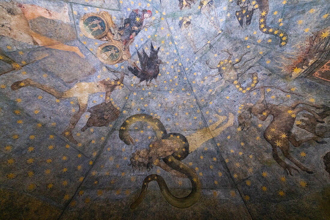 Himmel von Salamanca, Gemälde in den Escuelas Menores, Salamanca, UNESCO-Welterbe, Kastilien und Leon, Spanien, Europa