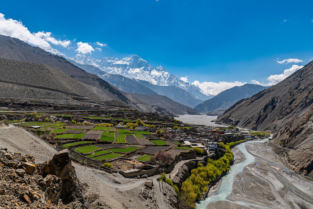 Dorf Kagbeni, Königreich Mustang, Himalaya, Nepal, Asien