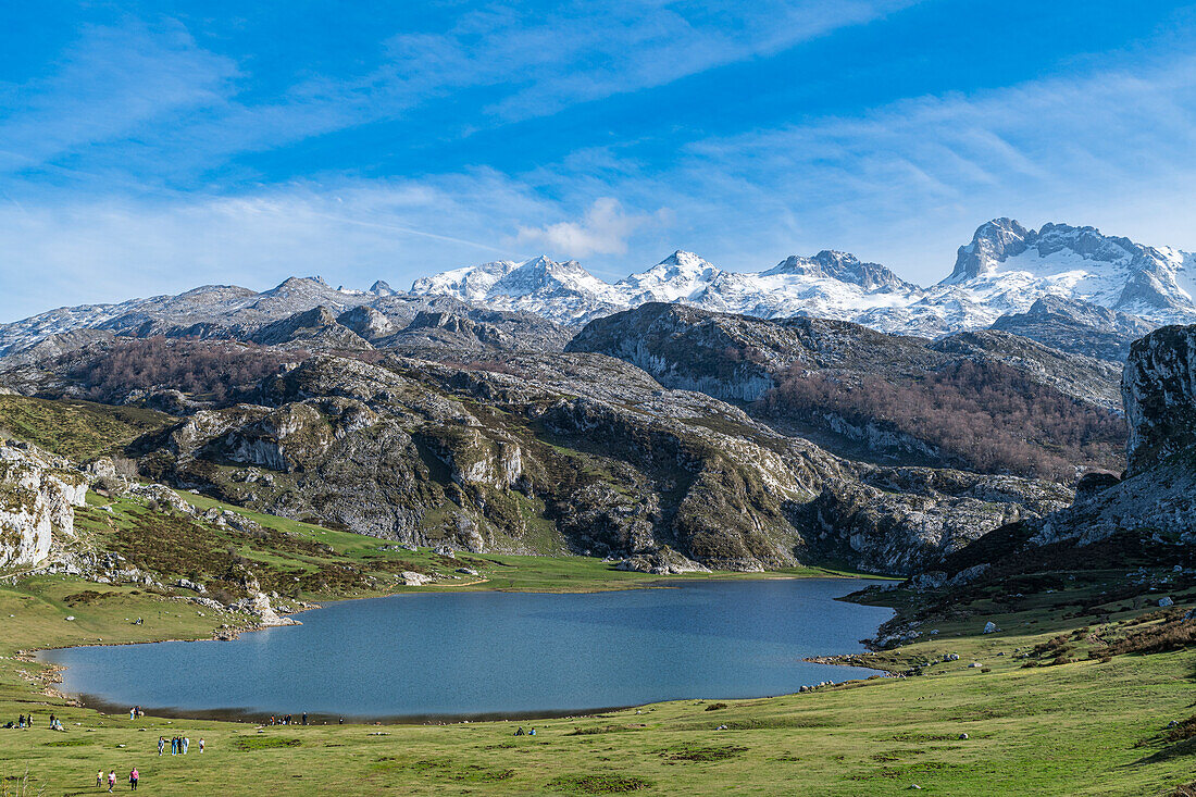 Covadonga-See, Nationalpark Picos de Europa, Asturien, Spanien, Europa