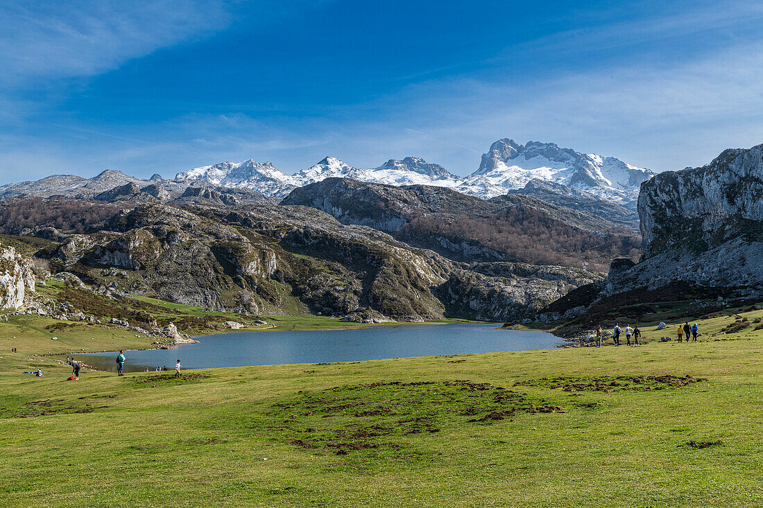 Covadonga-See, Nationalpark Picos de Europa, Asturien, Spanien, Europa