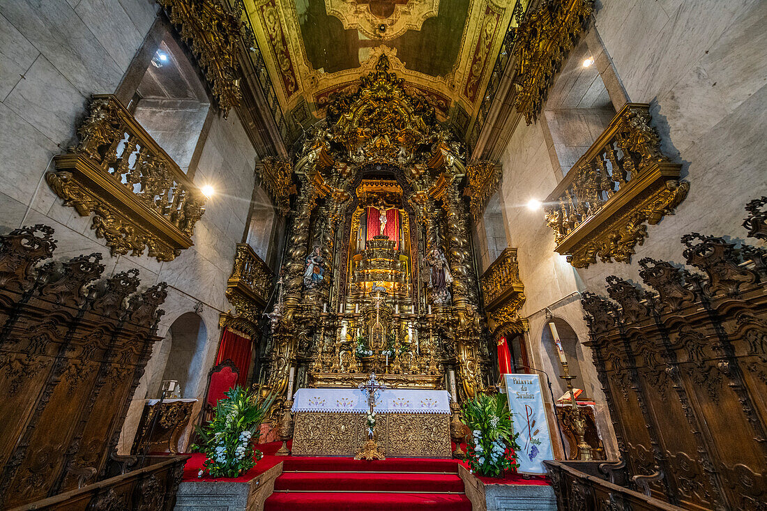 Interior of the Carmo Monastery, UNESCO World Heritage Site, Porto, Norte, Portugal, Europe