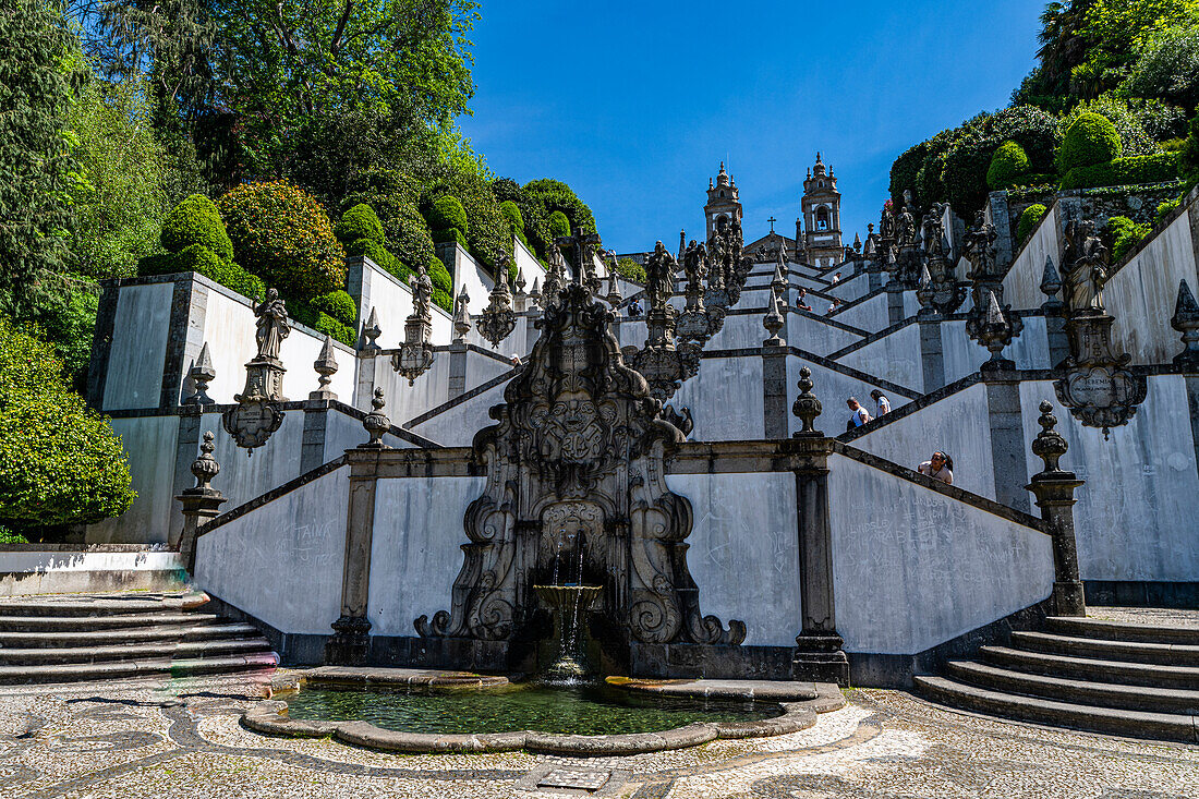 Heiligtum von Bom Jesus do Monte, UNESCO-Welterbe, Braga, Minho, Portugal, Europa