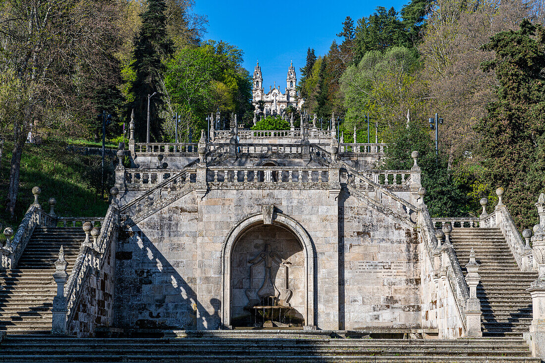 Heiligtum Nossa Senhora dos Remedios, Lamego, Fluss Douro, Portugal, Europa