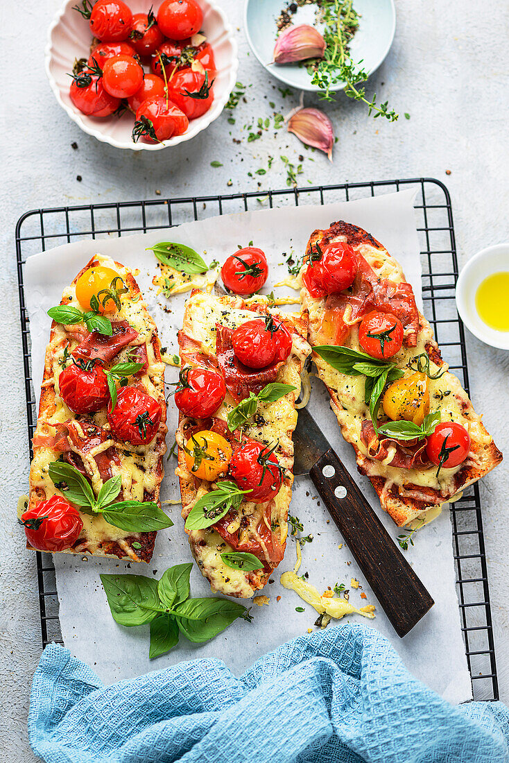 Bruschetta mit Parmaschinken