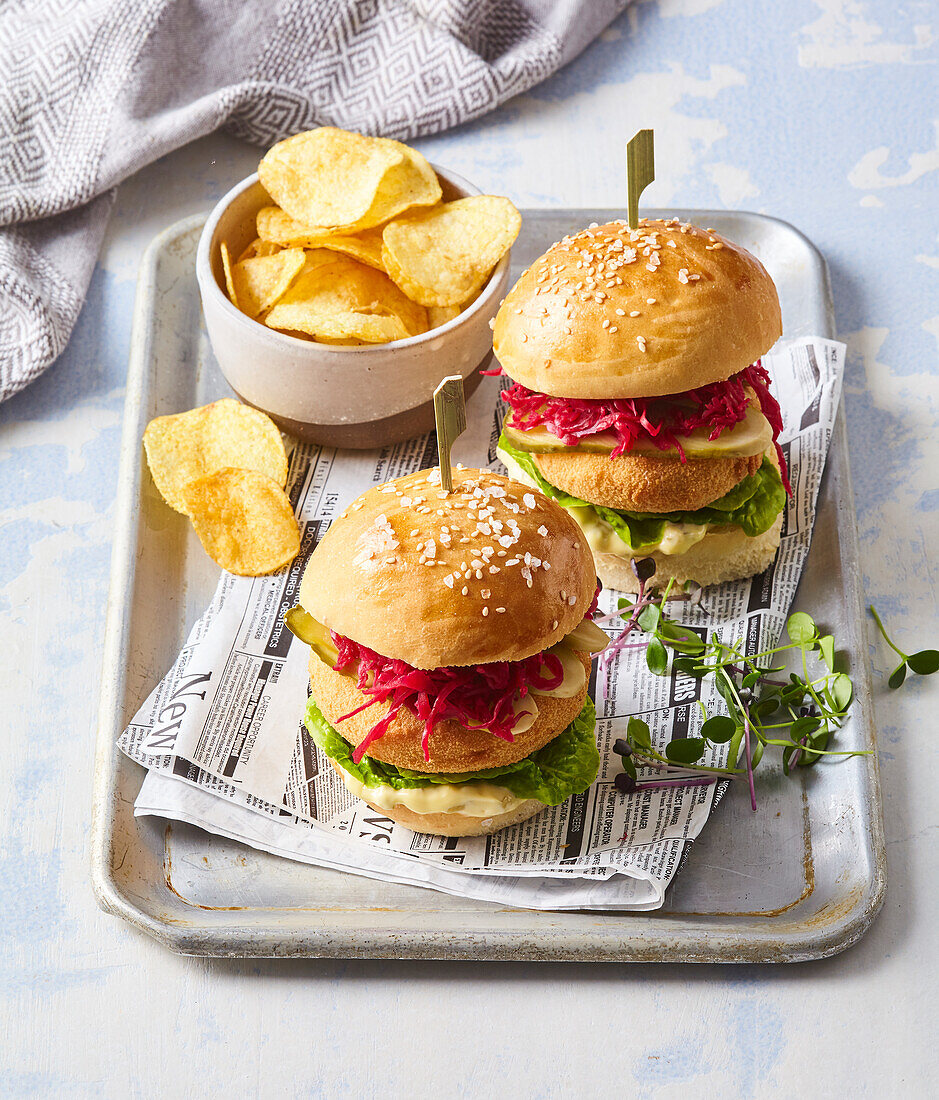 Gebratener Käse im Brötchen