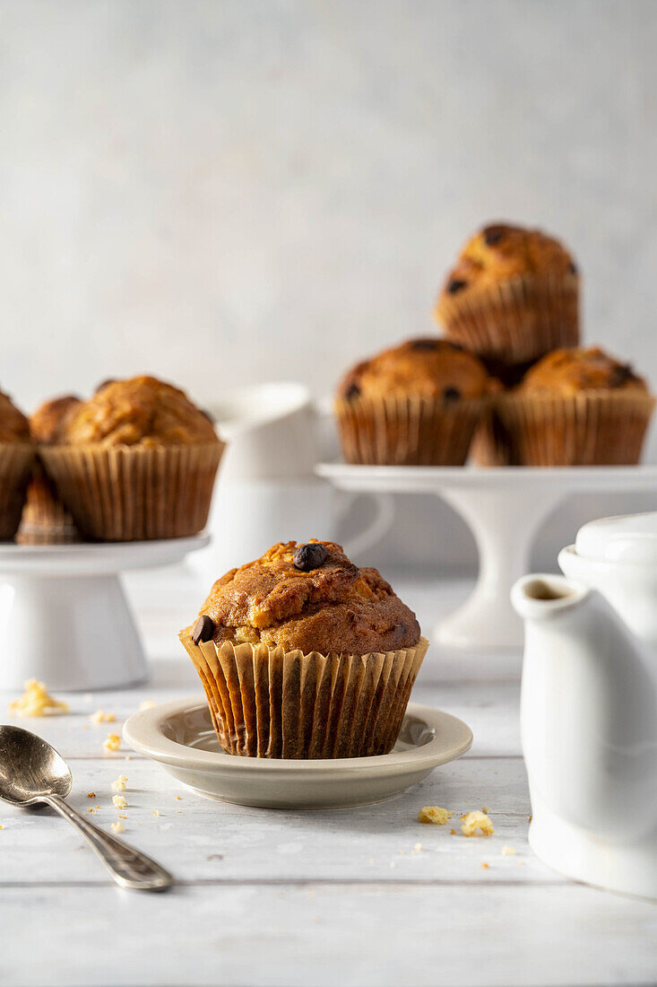 Apfelmuffins mit Schokoladenstückchen