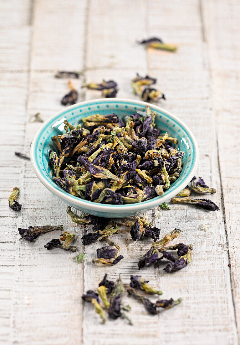 Dried Blue Clitoria ternatea, Butterfly Pea Tea