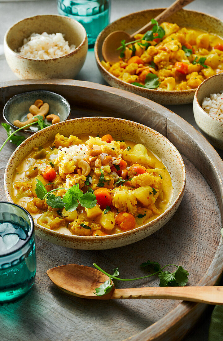 Cauliflower curry, vegan