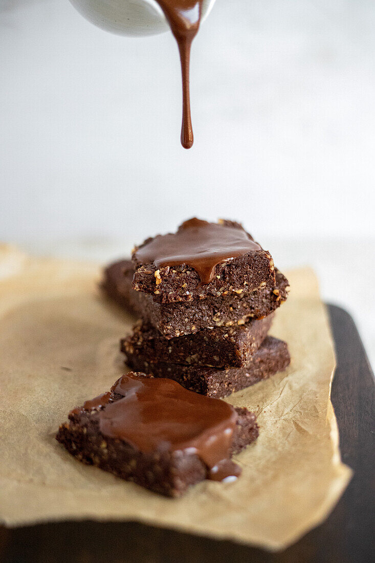 No Bake Walnuss-Brownies