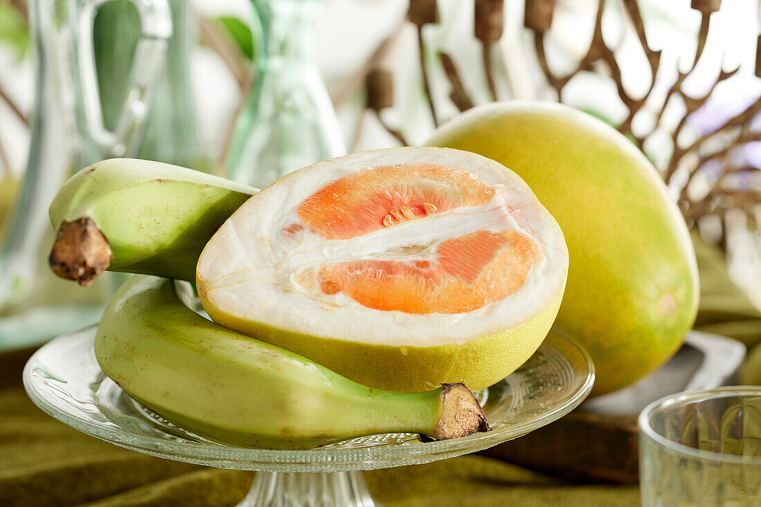 White pomelo, Cooking banana