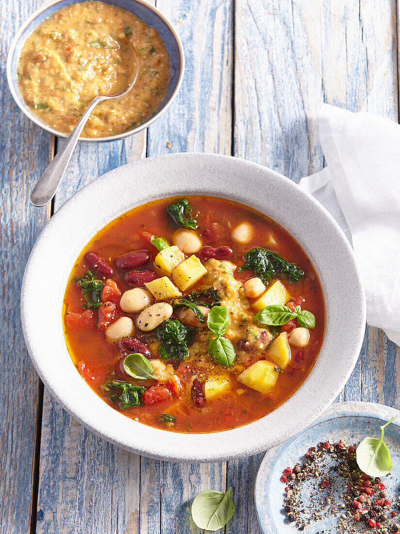 Mediterranean bean soup