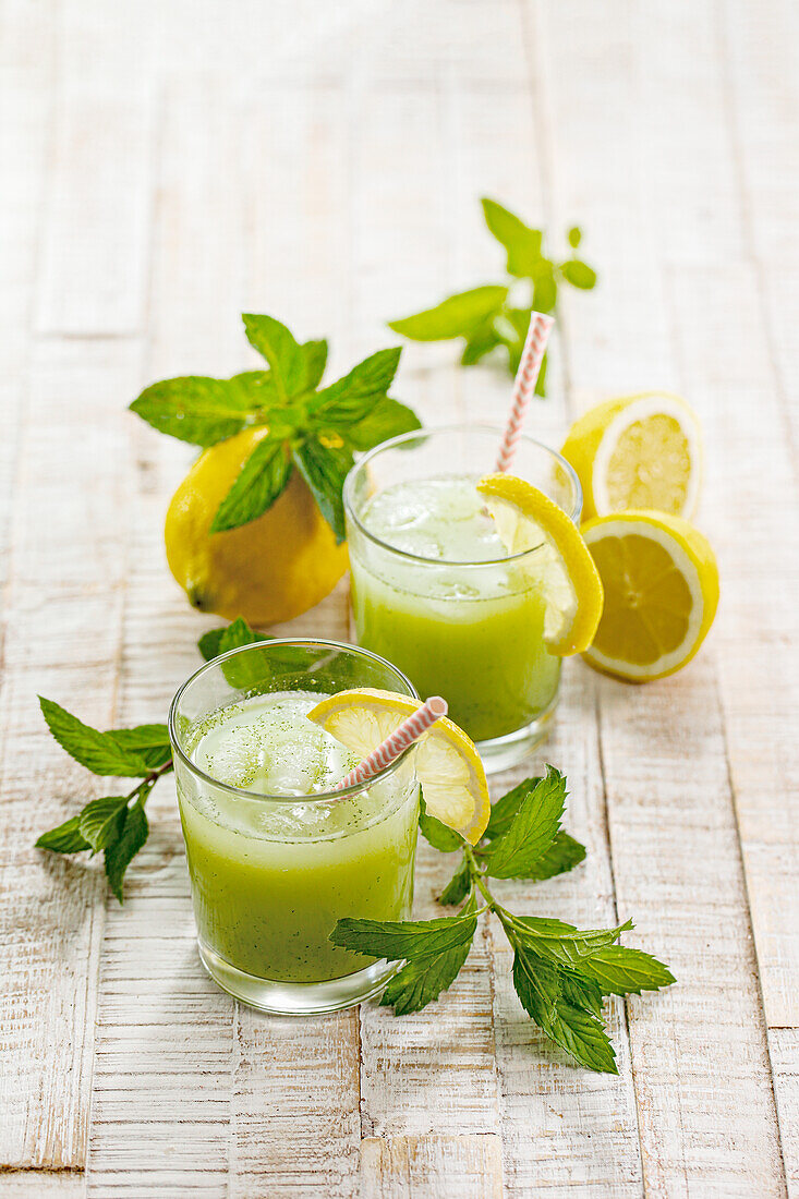 Mint lemon Limoncello