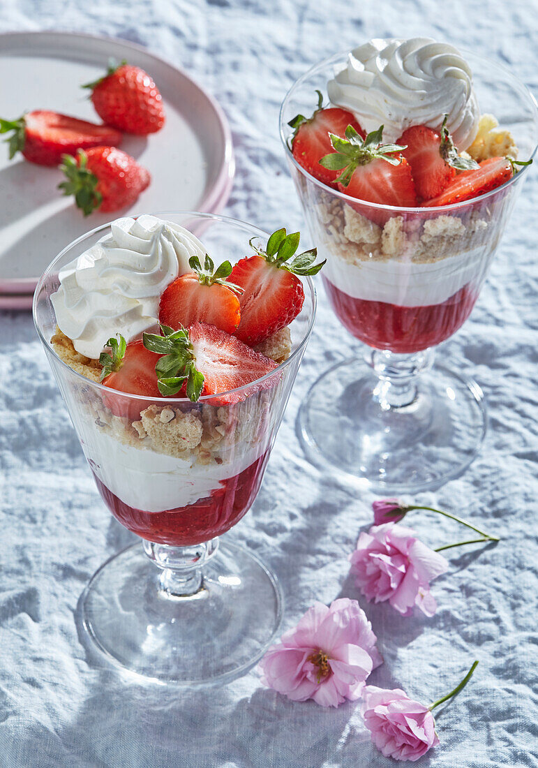 Erdbeer-Ricotta-Dessert