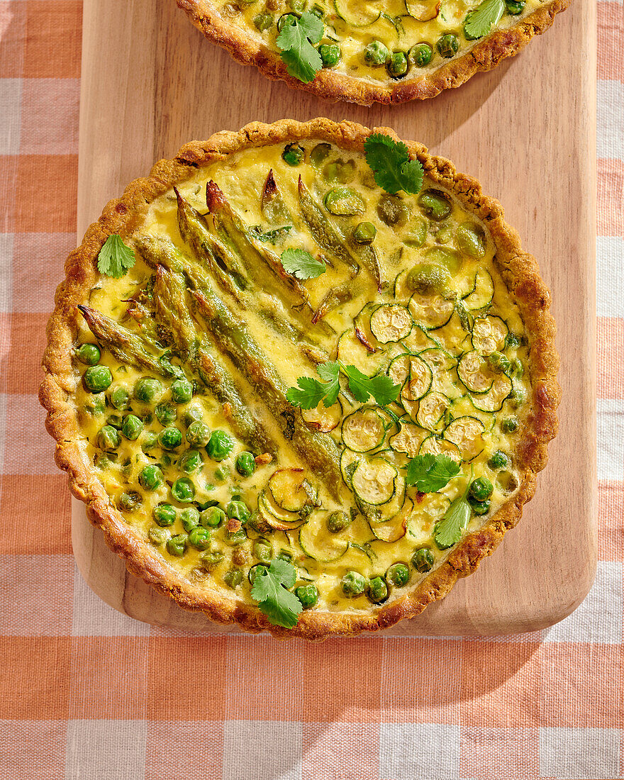 Green vegetable tart