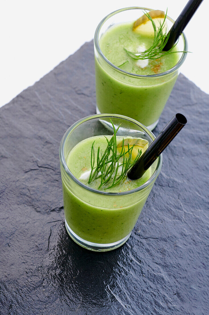 Minted cucumber gazpacho