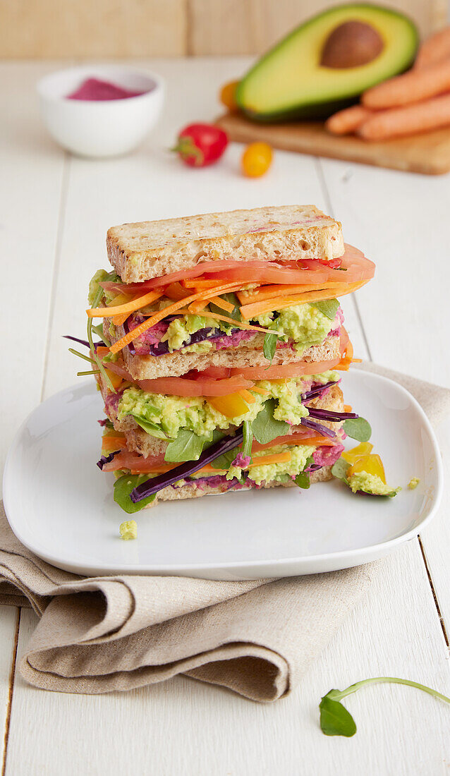 Regenbogen-Sandwich